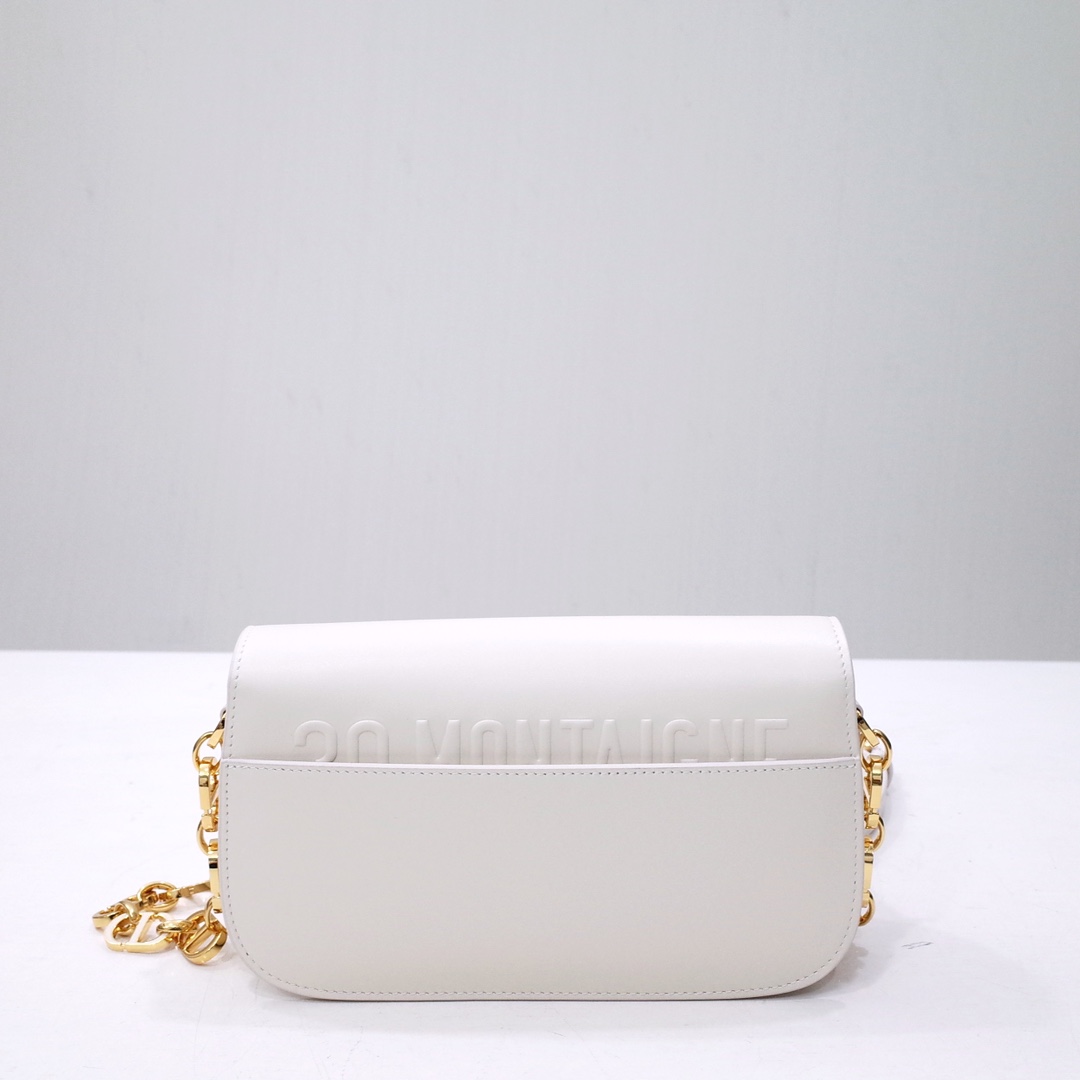 30 Montaigne Avenue Bag White Box Calfskin